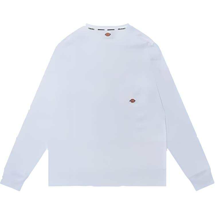Dickies T Shirts Men's White Crew Neck Moderate Straight Fit