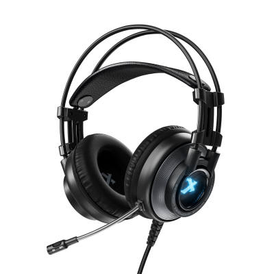 XIBERIA K9 Sound Localization 7.1 Audio With RGB Lighting Head mounted Passive Noise Cancellation
