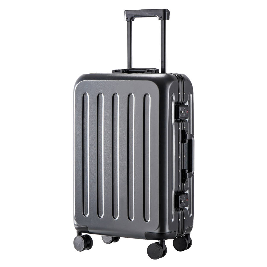 ELLE ABS+PC Trolley Bag 20 Inch, 26 Inch Unisex Black/Champagne Gold/Graphite Grey