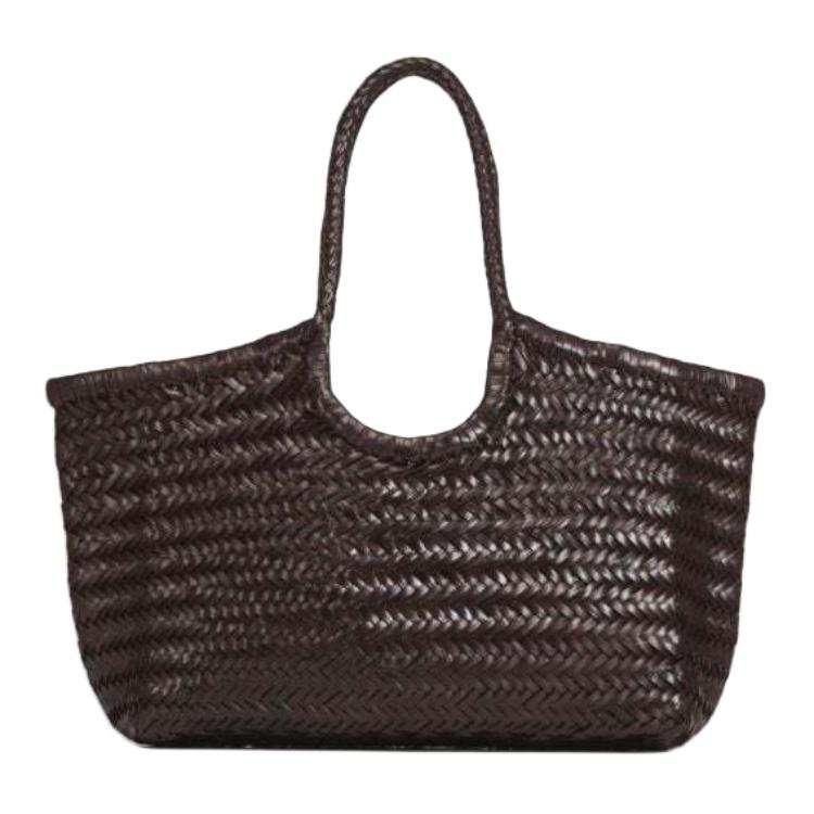 Dragon Diffusion Dragon Diffusion Leather Tote Handbag Women's Dark Brown