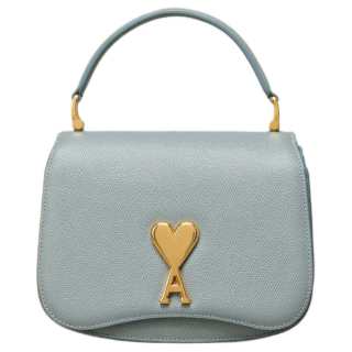 AMIPARIS Paris Logo Plaque Foldover Top Shoulder Bag