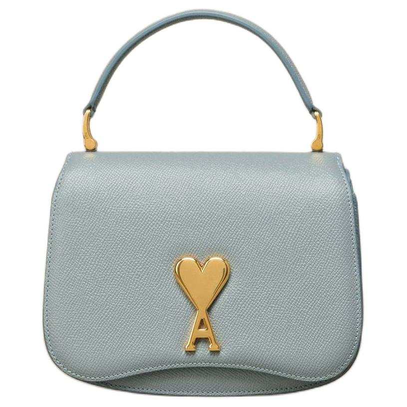 AMIPARIS AMIPARIS Paris Logo Plaque Foldover Top Shoulder Bag