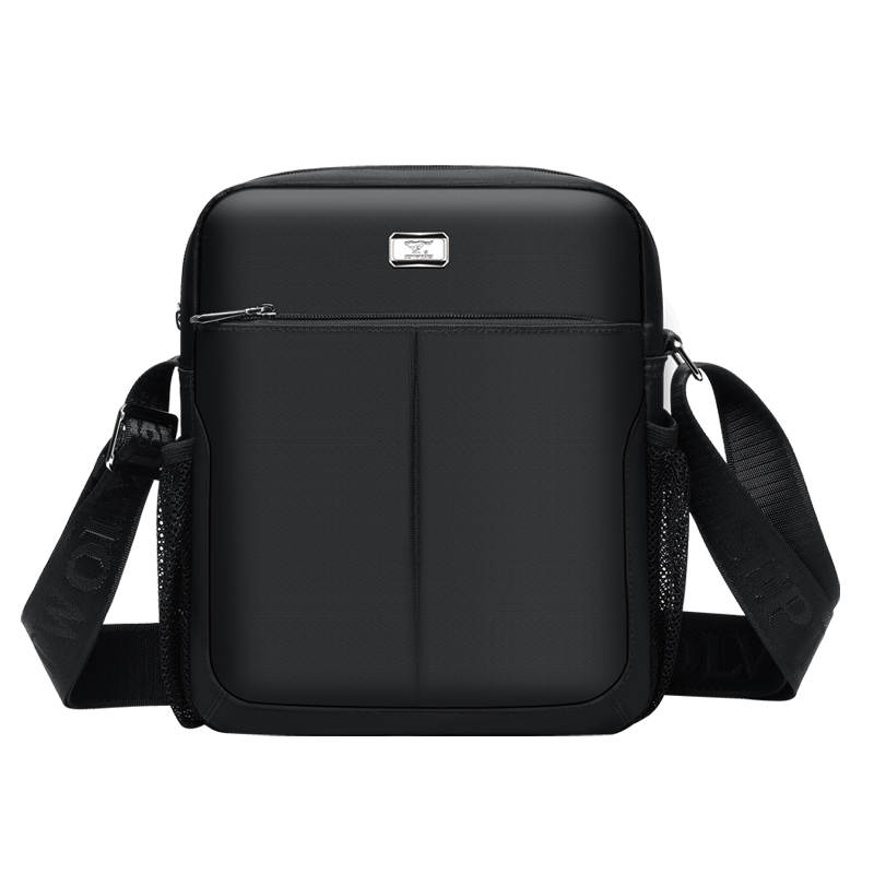 SEPTWOLVES Fabric Shoulder Bag, Crossbody Bag Regular Men's Black
