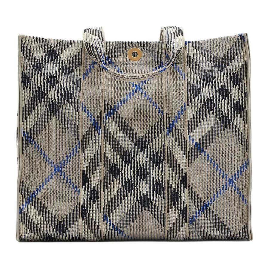 Burberry Nylon Tote Bag, Shopping Bag, Shoulder Bag Medium Women's Gray