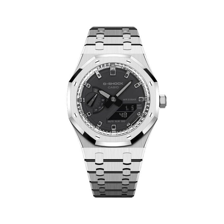 CASIO CASIO Unisex Liquid Crystal/Analog Dual Display Series 44.5mm Black Watch