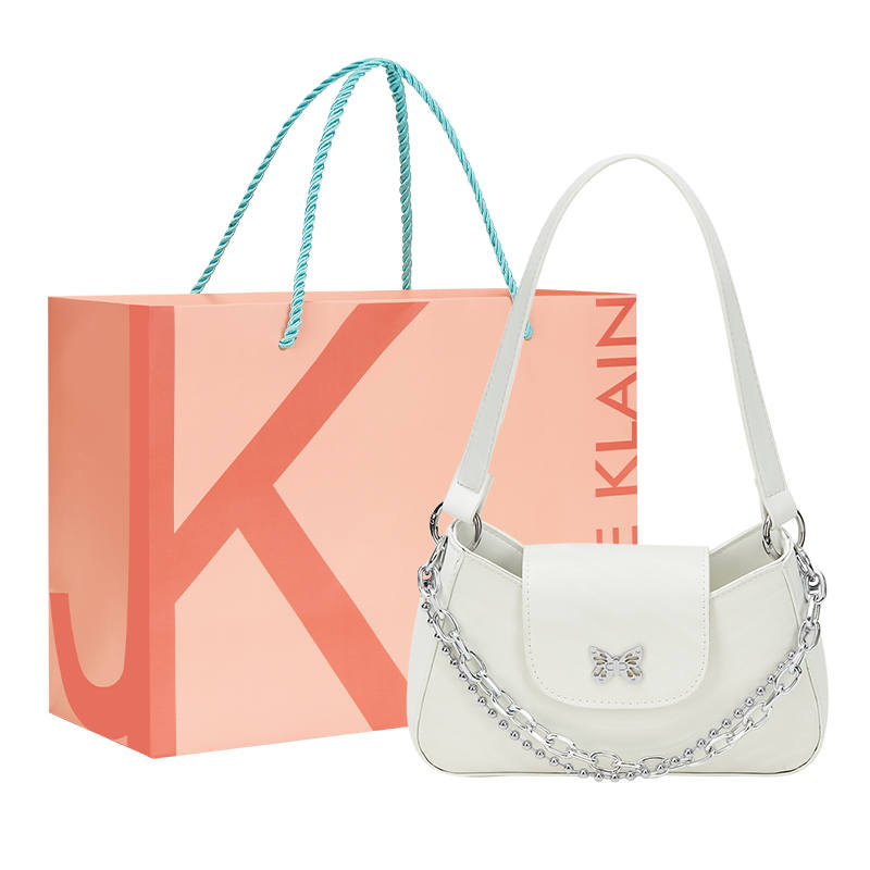 JANE KLAIN Pu Women's Baguette Shoulder Bag Regular Women's Ecru