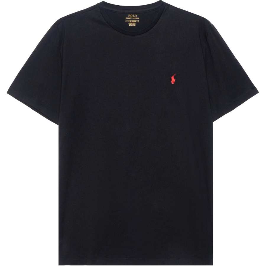 Polo Ralph Lauren FW22 Men's Pony Logo Crewneck Pullover T-Shirt Black