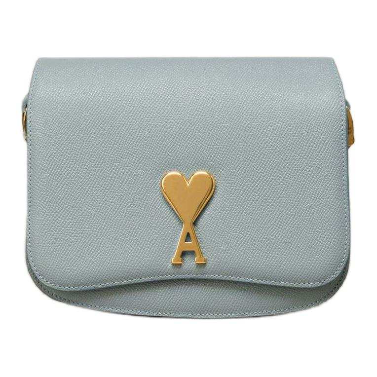 AMIPARIS AMIPARIS Logo Plaque Foldover Top Shoulder Bag