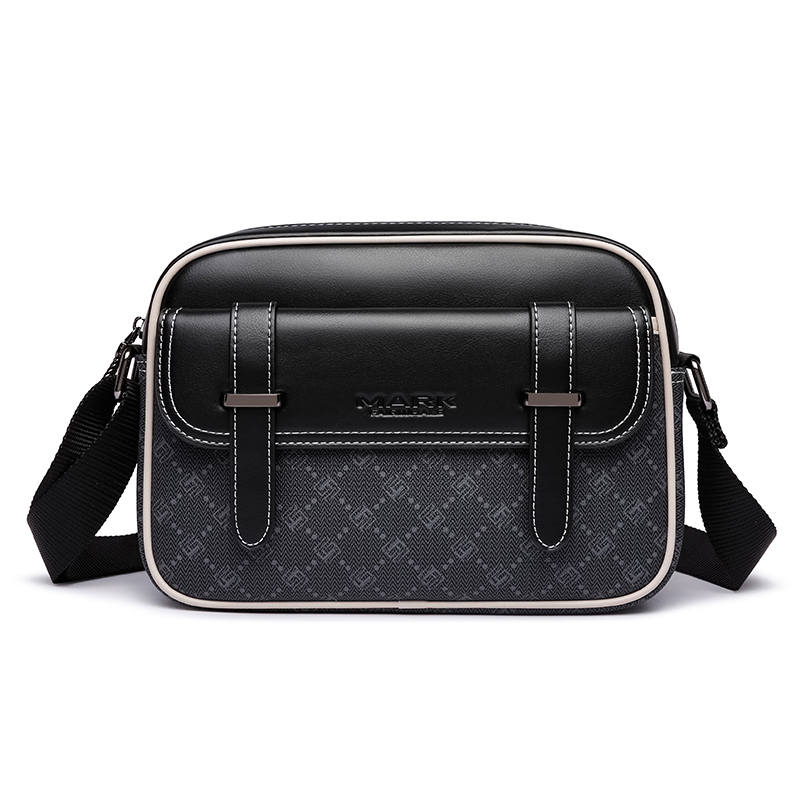 FAIRWHALE PVC Shoulder Bag, Crossbody Bag Regular Unisex Black