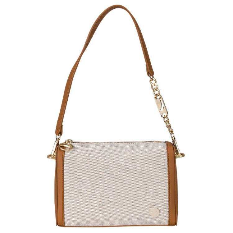 Anta Fabric Shoulder Bag, Crossbody Bag Women's Chestnut Brown
