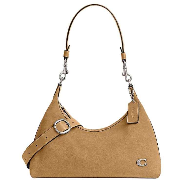 COACH Juliet Cow Leather Handbag, Shoulder Bag Women's Earthy Yellow