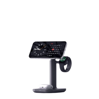 Mophie 3 in 1 Wireless Charger MagSafe Magnetic Stand Desktop Base Compatibility Apple 16 Pro/iPhone 15 Max/iWatch