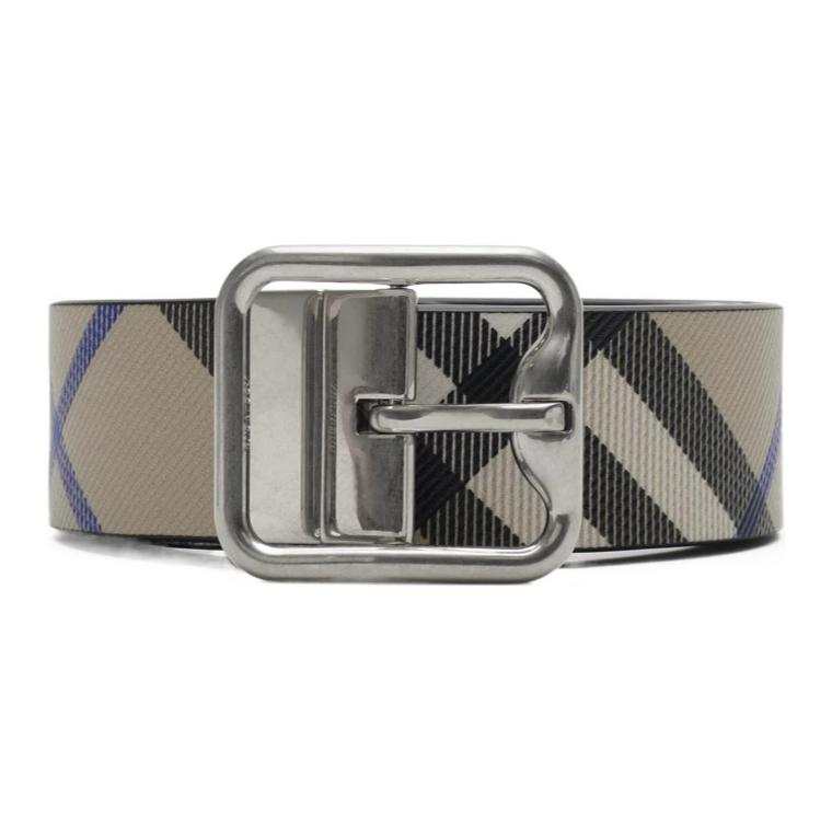 Burberry Burberry Reversible Check Buckle Belt