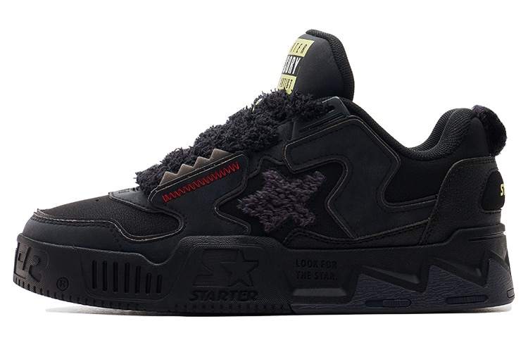 STARTER Abrasion Resistant Abrasion Resistant Low top Skateboard Shoes Men's Black