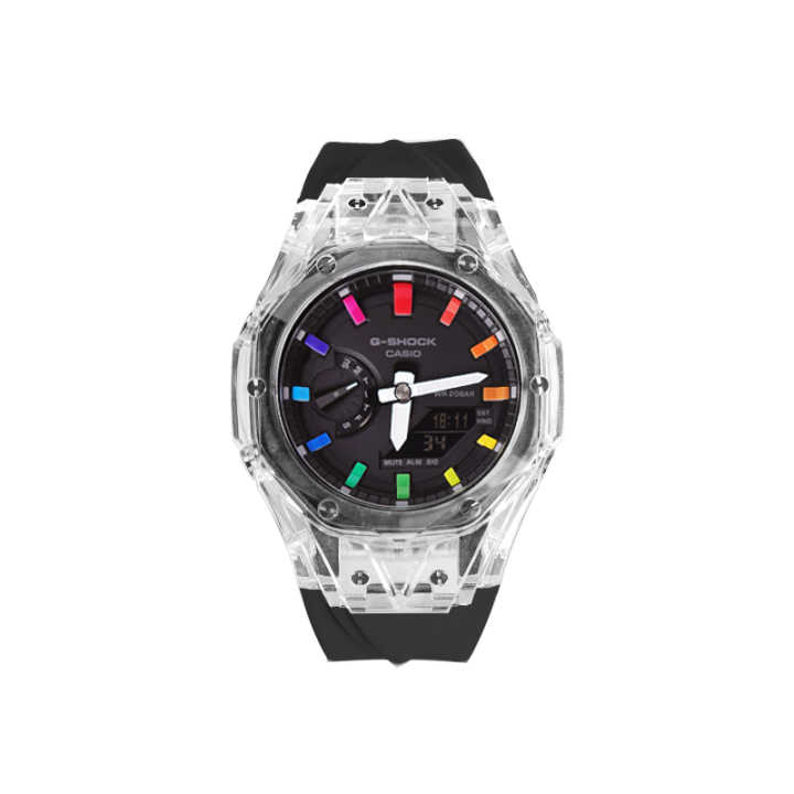 CASIO CASIO Unisex Liquid Crystal/Analog Dual Display Series 48.5mm Black Watch