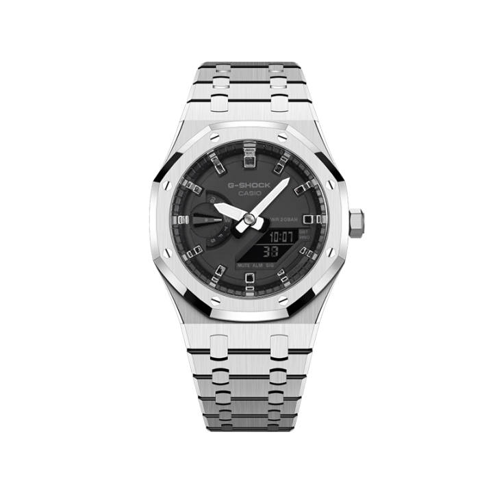 CASIO CASIO Unisex Liquid Crystal/Analog Dual Display Series 44.5mm Black Watch