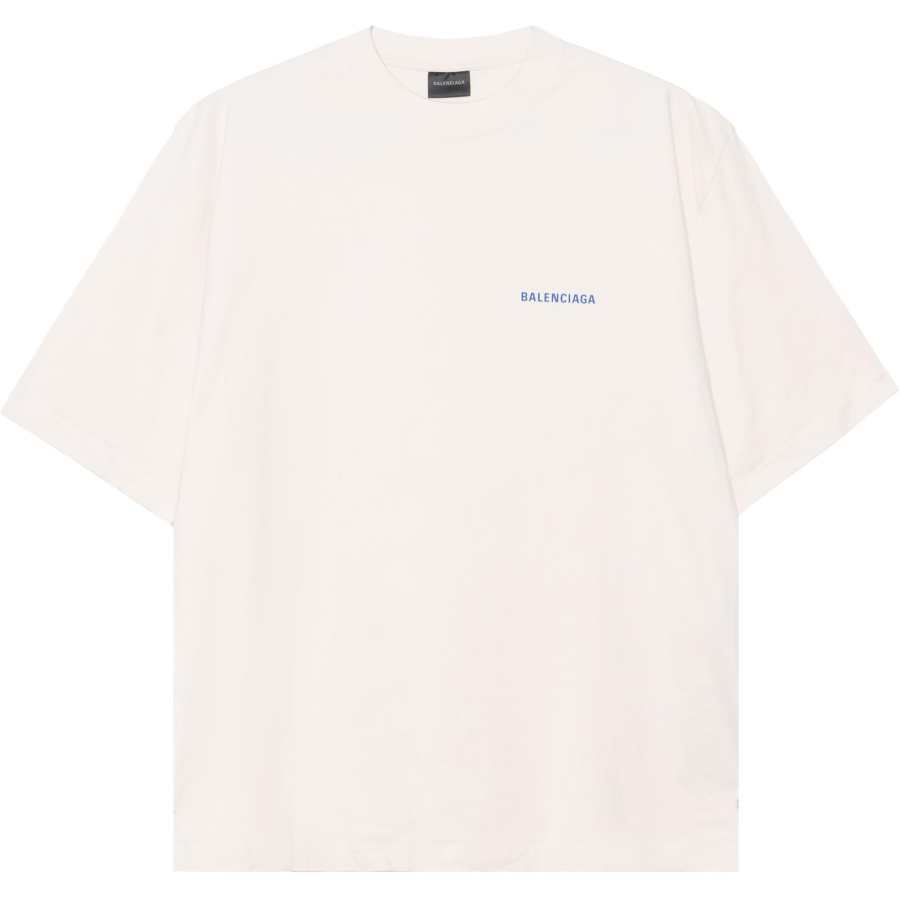 Balenciaga FW20 T Shirt Loose Fit Men's Ecru