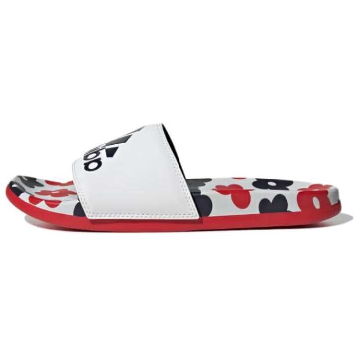 Adidas Adidas Adilette Comfort Slides Cloud White Better Scarlet Women's