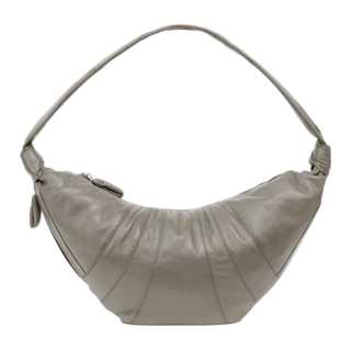 Lemaire Lambskin Croissant Bag Croissant Bag Croissant Bag Crossbody One Shoulder Handbag Large Women's Gray Green