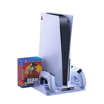 BIAZE PS5 Radiator Controller Stand Charger Accessories With Optical Drive Version USB Digital Merch