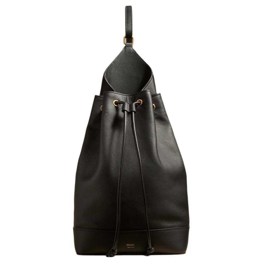 KHAITE Pebble Pattern Sports Calfskin Portable Crossbody Bag, Shoulder Bag Medium Women's Black