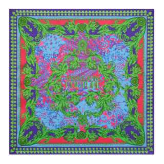 VERSACE JEANS COUTURE Mulberry Silk Scarves Women's Multicolor