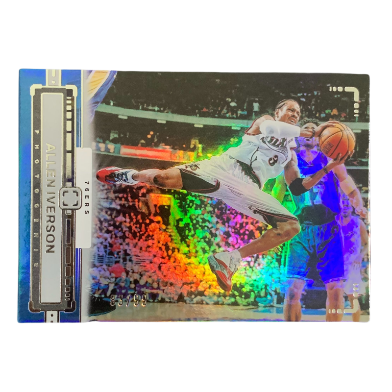 PANINI 2023 24 76 Persons, Answer, Allen Iverson 83/99 Silver Fold Special Card, Star Card Pass Sports Cards 1 Pc