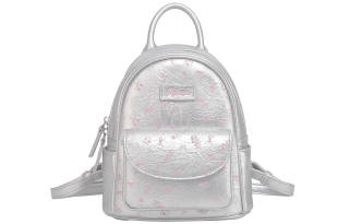 AILUXI Pu Backpack Women's Silver