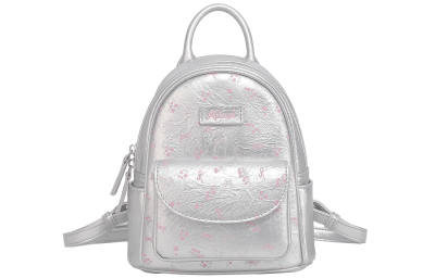 AILUXI Pu Backpack Women's Silver