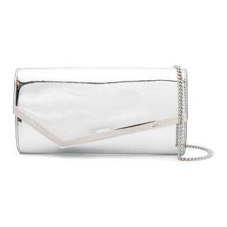 Jimmy Choo Fabric Crossbody Bag, Shoulder Bag Women's Silver