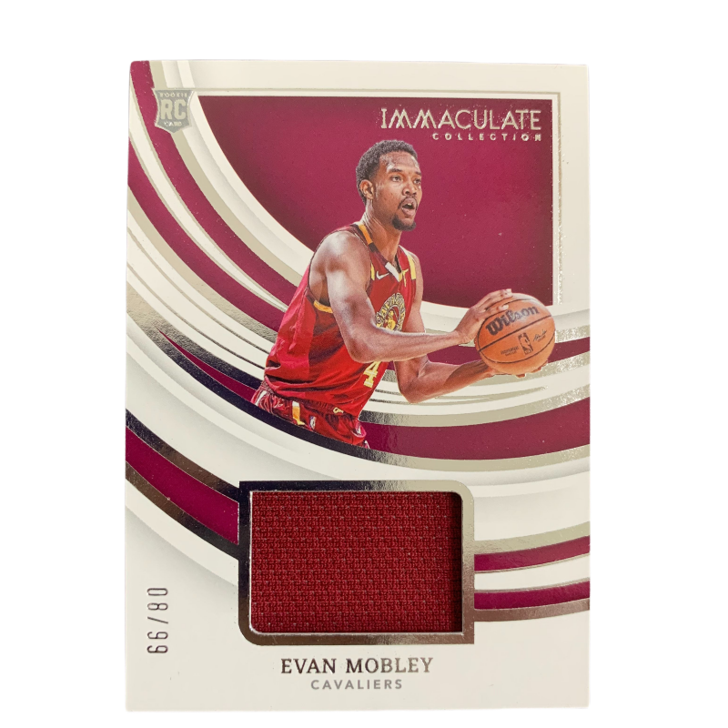 PANINI 2021 22 Evan, Mobley, Knight, Jersey Cut, Large Window, Rising Stars RC 08/99 Player Card Pass Sports Cards 1 Pc