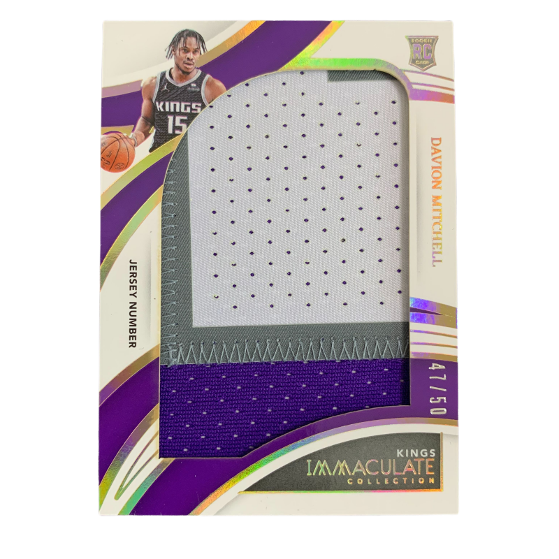 PANINI 2021 22 King, Rising Stars RC Mitchell, Xiaomi Ball, Large Window Jersey Patch Card, Star Card Collection Pass