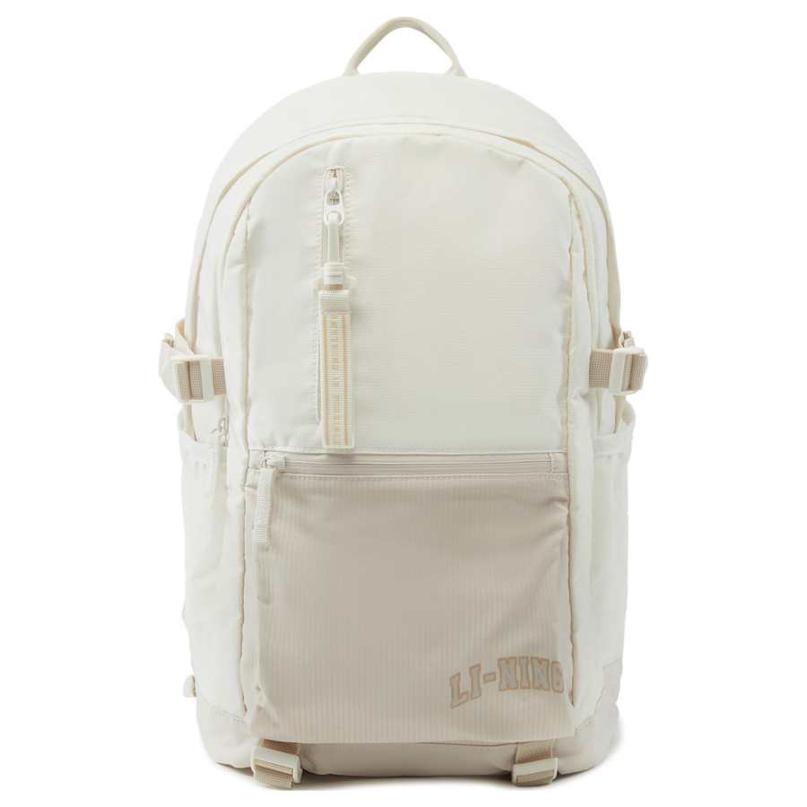 Li-Ning Li Ning Polyester Backpack Unisex Ivory