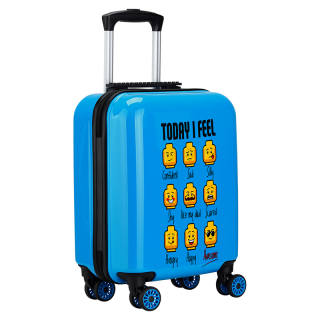 LEGO PC/ABS Suitcase Luggage 16 Inch Men's Lego Emotional Symbol, Blue