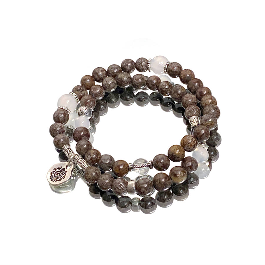 TIG TIG Agate & Chalcedony Beaded Bracelets Unisex