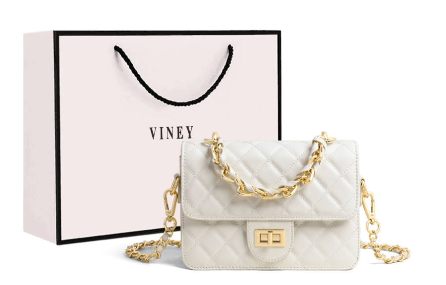 VINEY Cow Leather Crossbody Bag, Shoulder Bag Regular Women's Multicolor