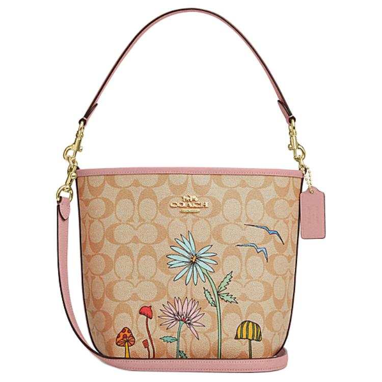 COACH COACH Observed By Us Collaboration City Bucket Artificial Leather, Cow Split Leather