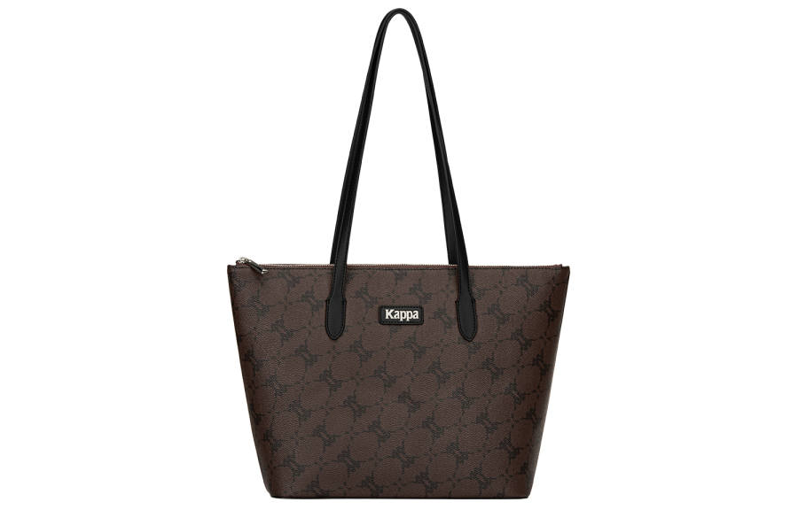 Kappa Matte Leather Handbag, Shoulder Bag Regular Women's Hazelnut Black Brown