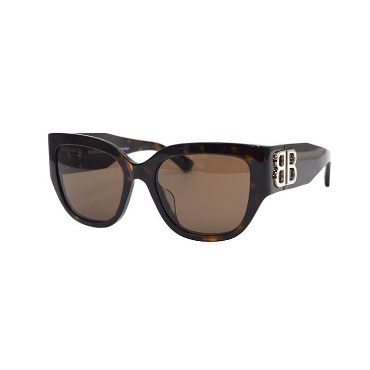Balenciaga Plate Frame Square Sunglasses Women's