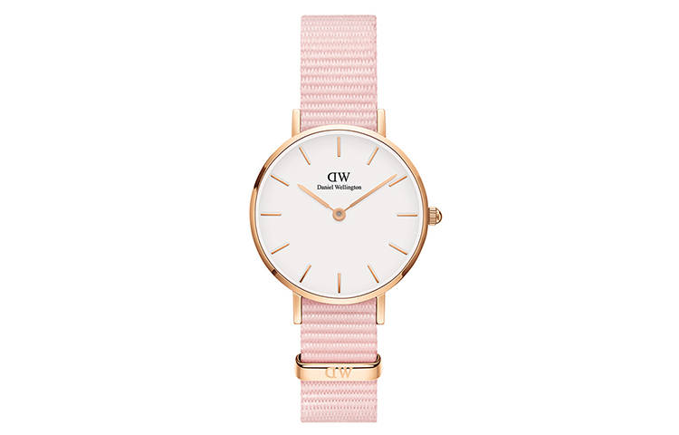 DW/DanielWellington Daniel Wellington Wrist Watches Quartz Movement Nylon Fabric Strap White Dial Women's Watch
