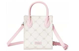 Kappa Matte Leather One Shoulder Handbag Small Women's Milkshake Pink