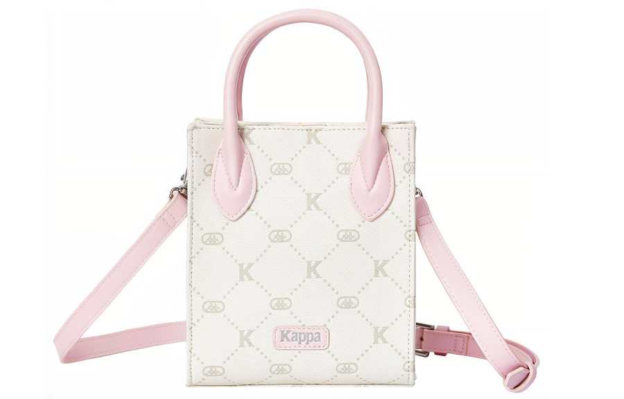 Kappa Matte Leather One Shoulder Handbag Small Women's Milkshake Pink