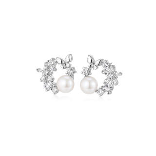 KADER Pearl Stud Earrings Women's