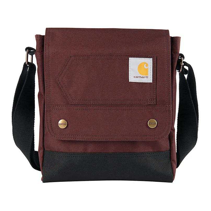 Carhartt Polyester Crossbody Bags Unisex Red Brown