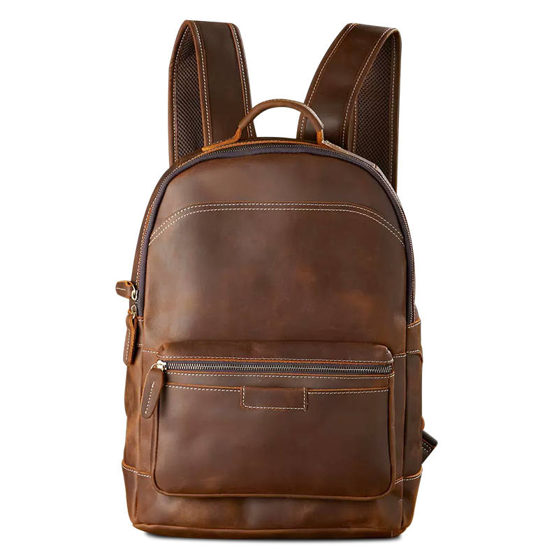 Simple & Nature Backpacks Dark Brown, Imported Top Grain Cow Leather