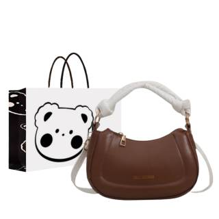 NX DOUGHNUT Pu One Shoulder Handbag Regular Women's White/Black/Brown/Coffee
