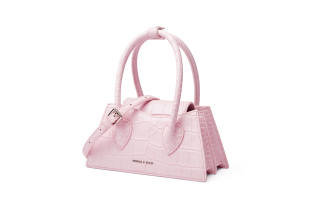 FIEDLE&SISSI Cow Leather Peach Bag Crossbody Handbag Women's Pink