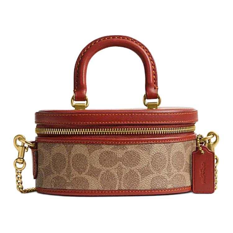 COACH Trail Cow Leather With Artificial Leather Shoulder Bag, Crossbody Bag, Handbag Small Women's