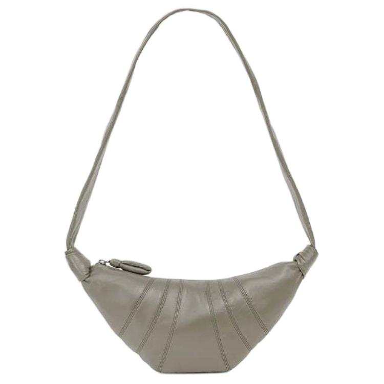 Lemaire Croissant Sheepskin Shoulder Bag Women's Dark Green