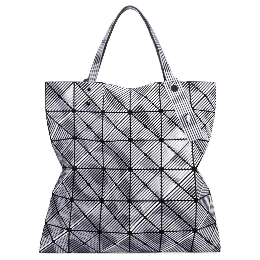 ISSEY MIYAKE Polyvinyl Chloride Resin Handbag Women's Gray